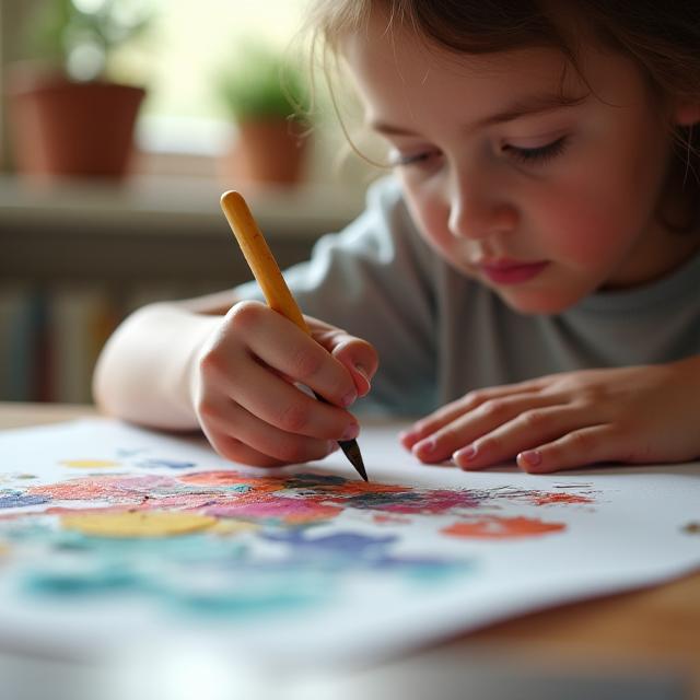 Séance d'art thérapie pour enfant